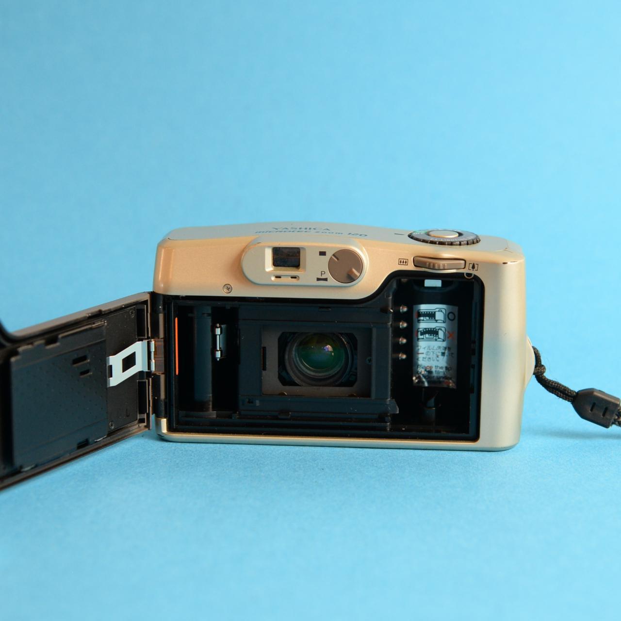 Yashica Microtec Zoom 120 Film Camera | 35mm Point & Shoot | Tested & Working | Gold