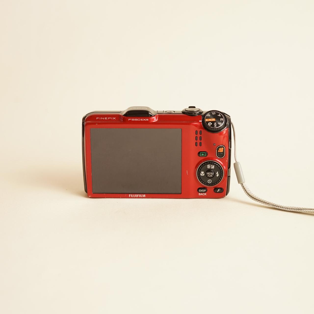 Fujifilm FinePix F550 EXR Digital Camera | 16MP | Tested & Working | Red