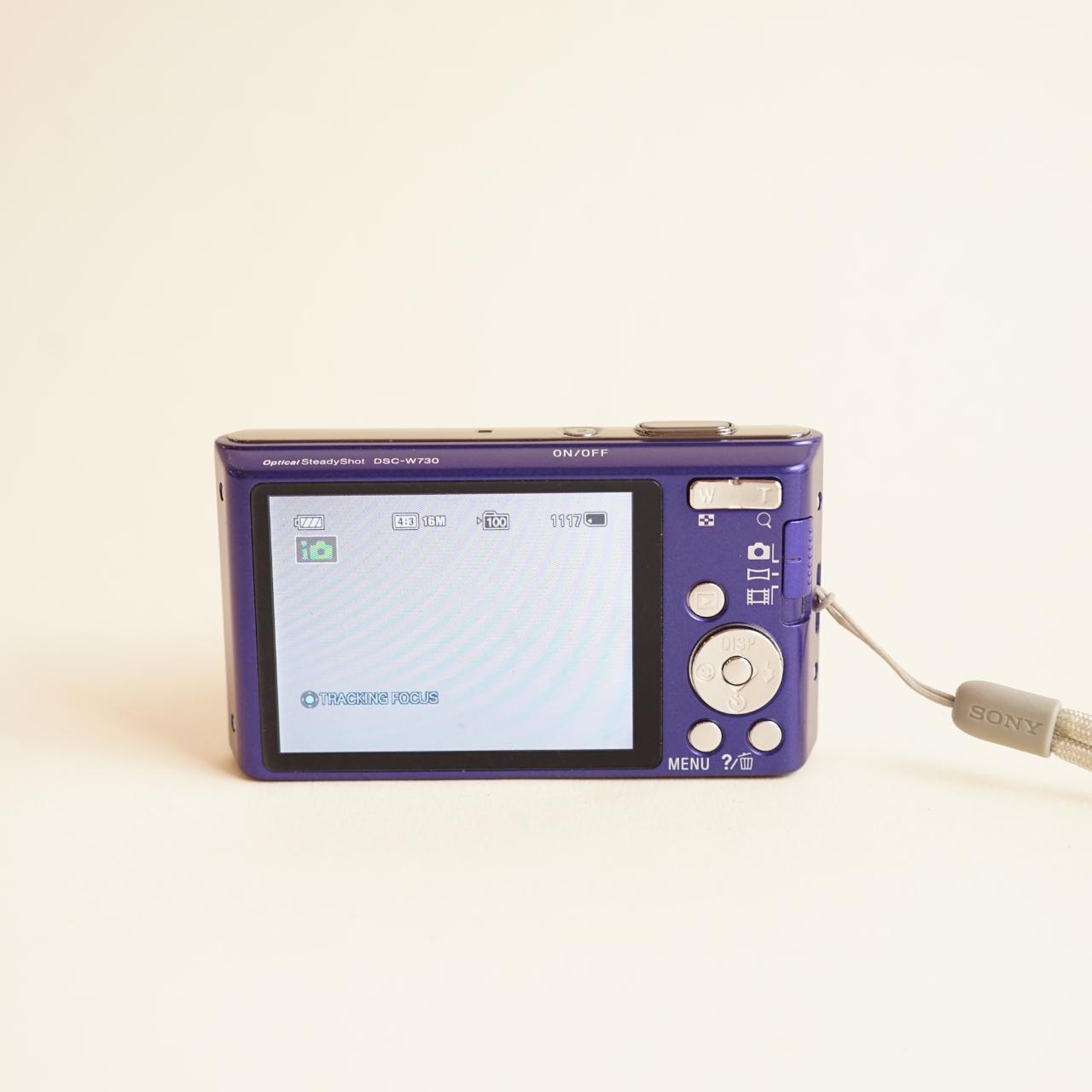 Sony CyberShot DSC-W730 Digital Camera | 16.1MP | Tested & Working | Blue