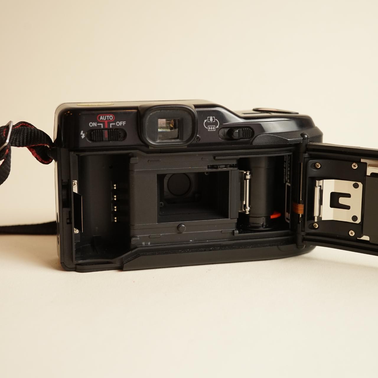 Canon SureShot Tele Quartz Date | 35mm Point & Shoot | Tested & Working | Black