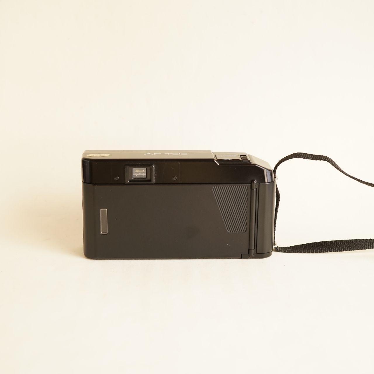 Minolta AutoFocus Tele Film Camera | 35mm Point & Shoot | Tested & Working | Black