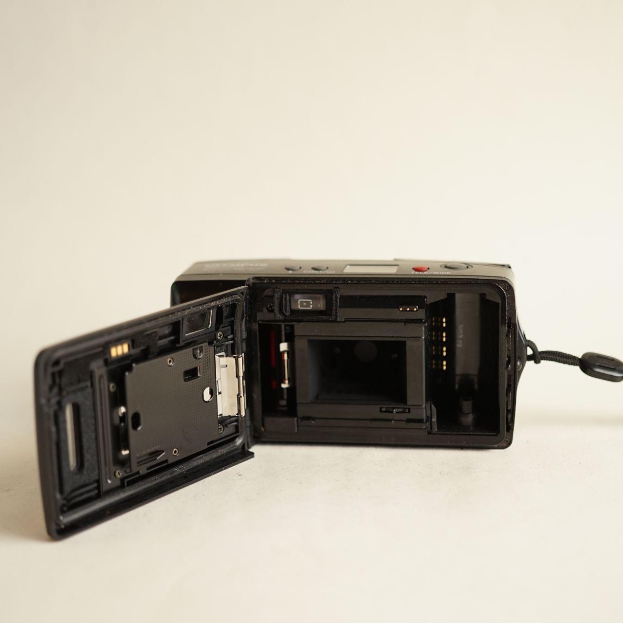 Olympus Infinity Twin 35mm Point & Shoot Film Camera | Tested & Working | Black