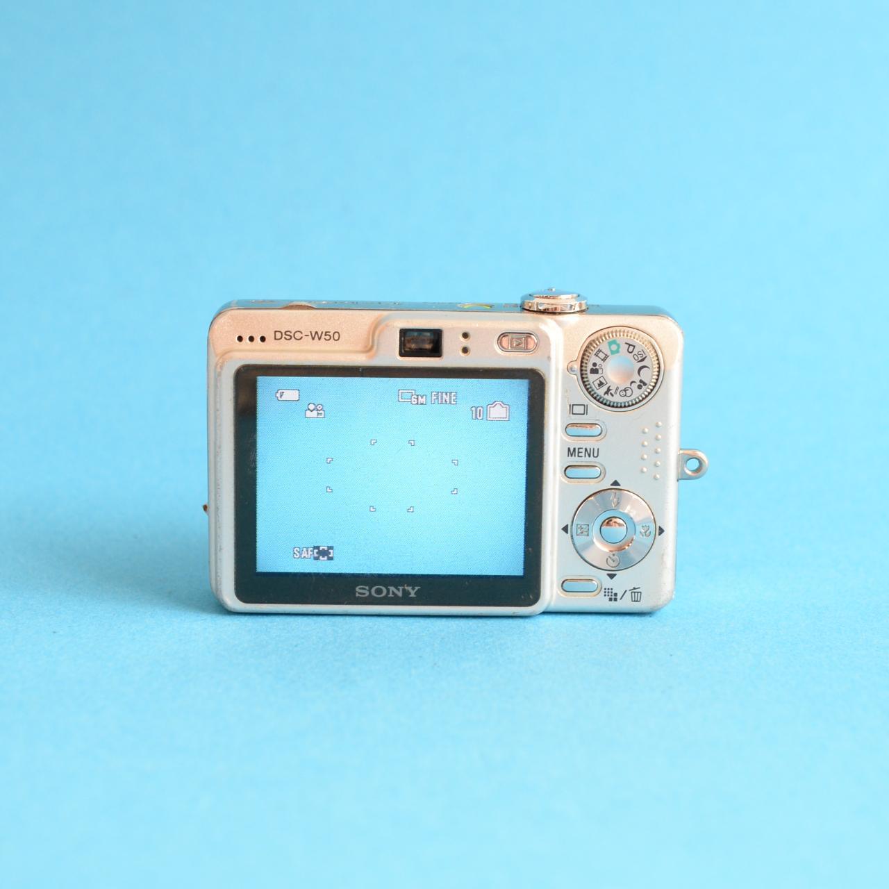 Sony CyberShot DSC-W50 Digital Camera | 6MP | Tested & Working | Silver