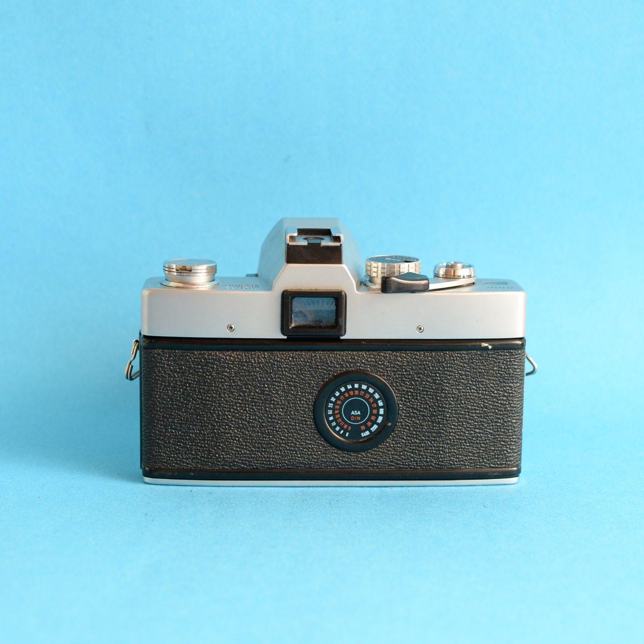 Minolta SRT 102 SLR Film Camera with MC Rokkor-PF 50mm f/1.7 Lens | Tested & Working | Silver & Black