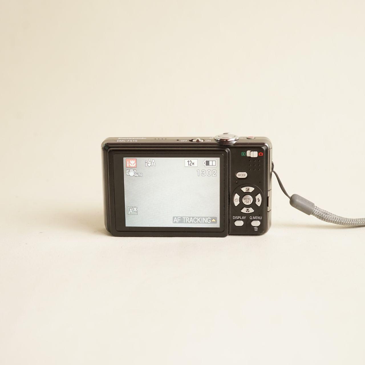 Panasonic Lumix DMC-FS15 Digital Camera | 12.1MP | Tested & Working | Black