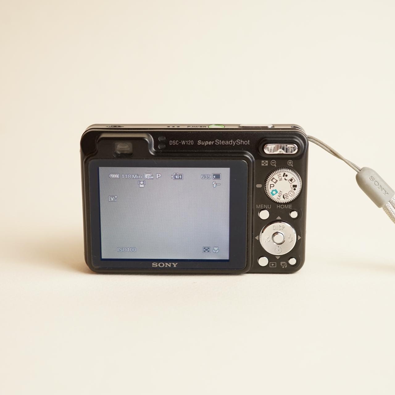 Sony Cyber-shot DSC-W120 Digital Camera | 7.2MP | Tested & Working | Black