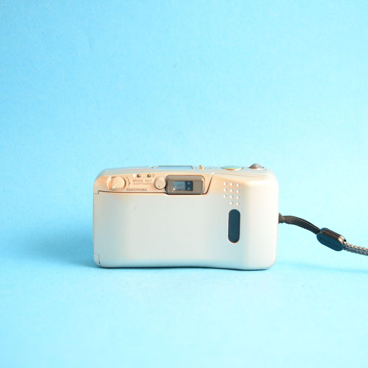 Olympus Infinity Stylus Zoom 115 Deluxe Film Camera | 35mm Point & Shoot | Tested & Working | Gold