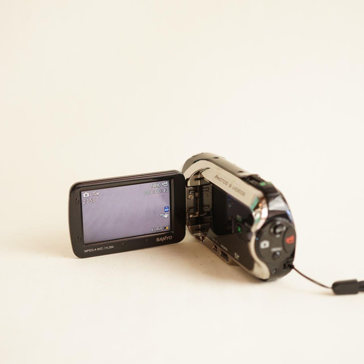 Sanyo Xacti VPC-SH1BK Digital Camcorder | Tested & Working | Black