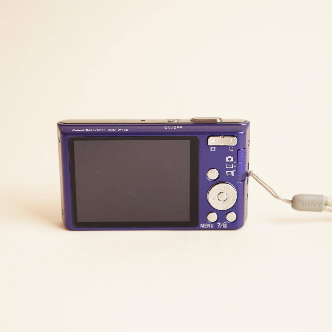 Sony CyberShot DSC-W730 Digital Camera | 16.1MP | Tested & Working | Blue