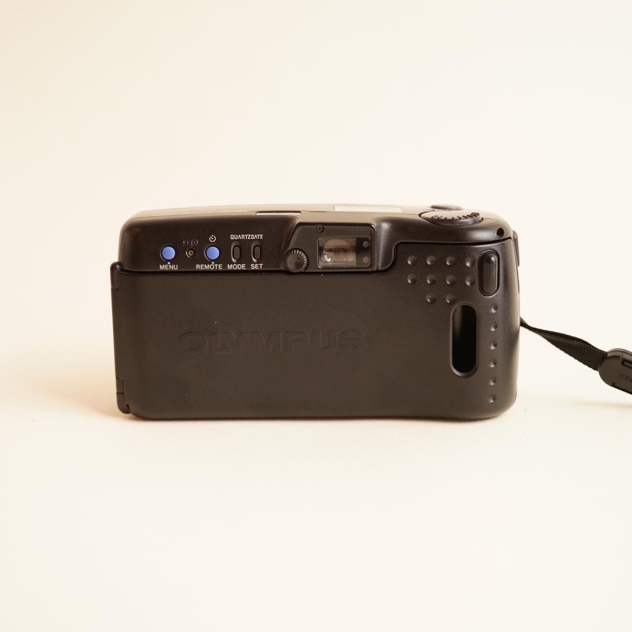 Olympus Infinity SuperZoom 3000 DLX Film Camera | 35mm Point & Shoot | Tested & Working | Black