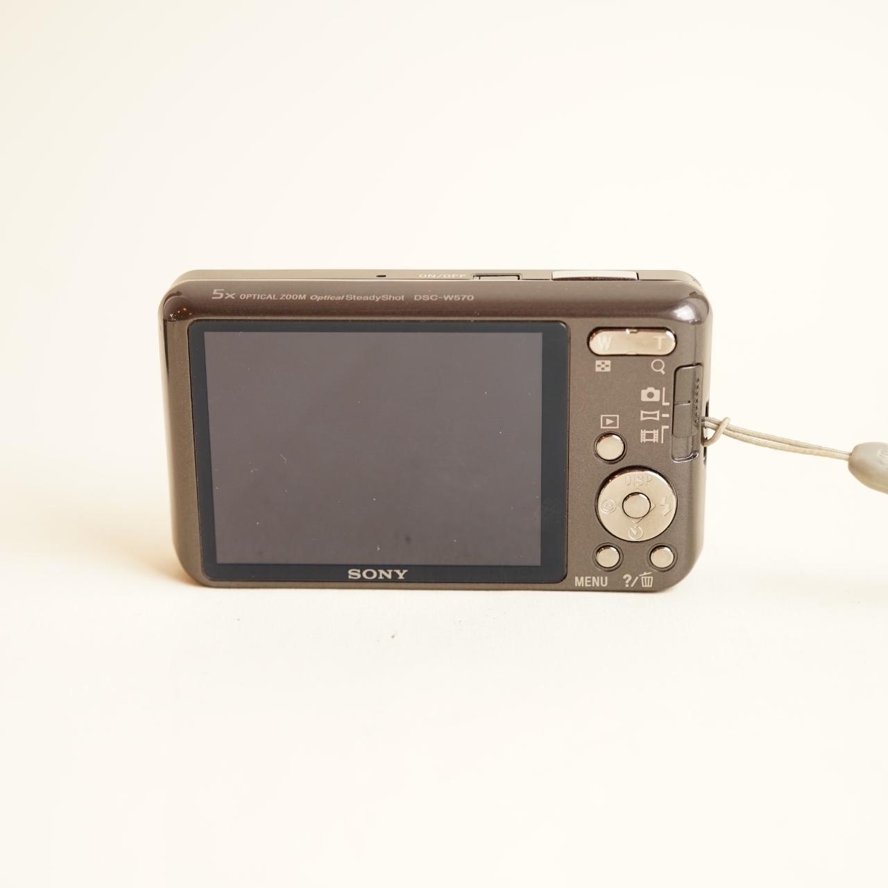 Sony CyberShot DSC-W570 Digital Camera | 16.1MP | Tested & Working | Silver