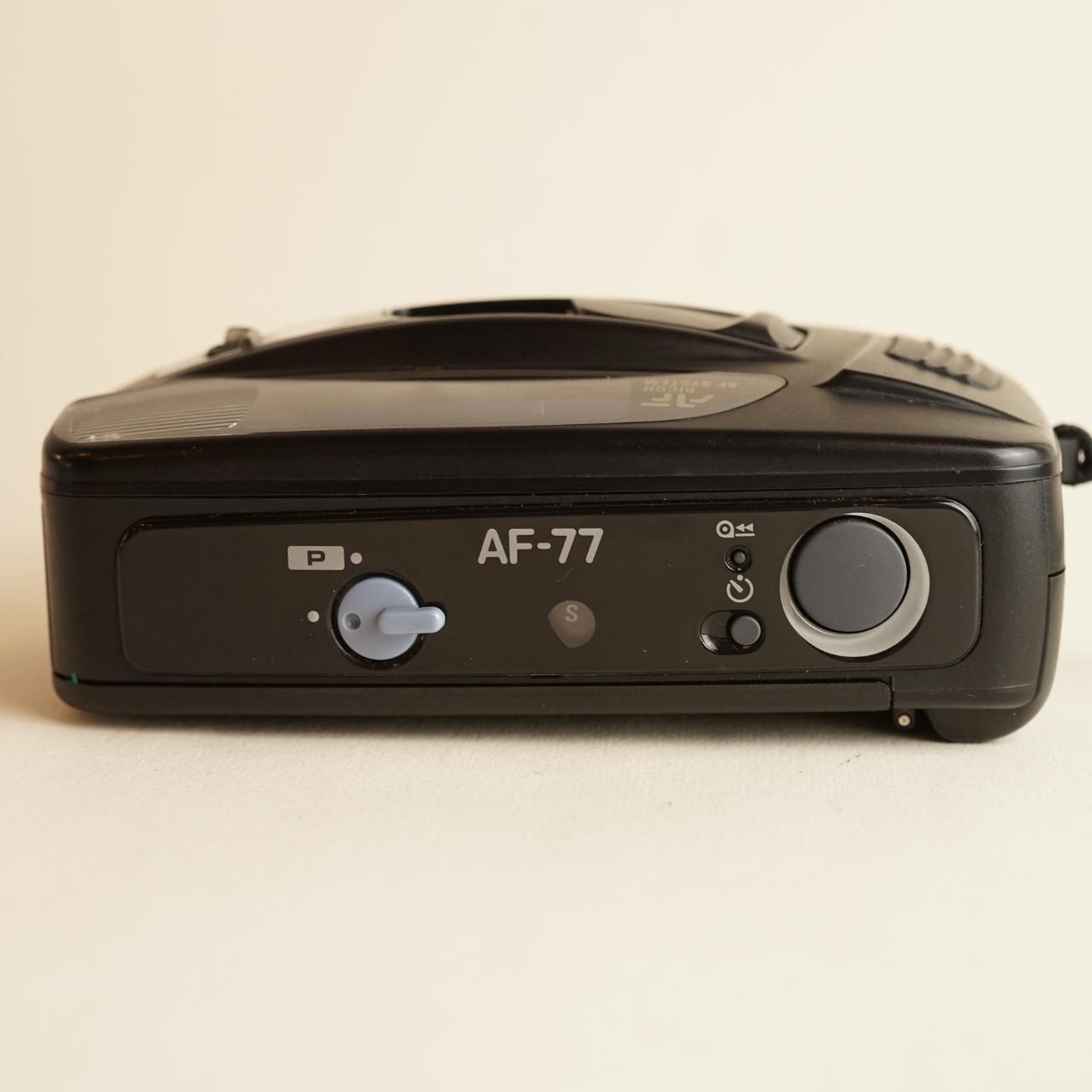 Ricoh AF-77 | 35mm Point & Shoot Film Camera | Tested & Working | Black