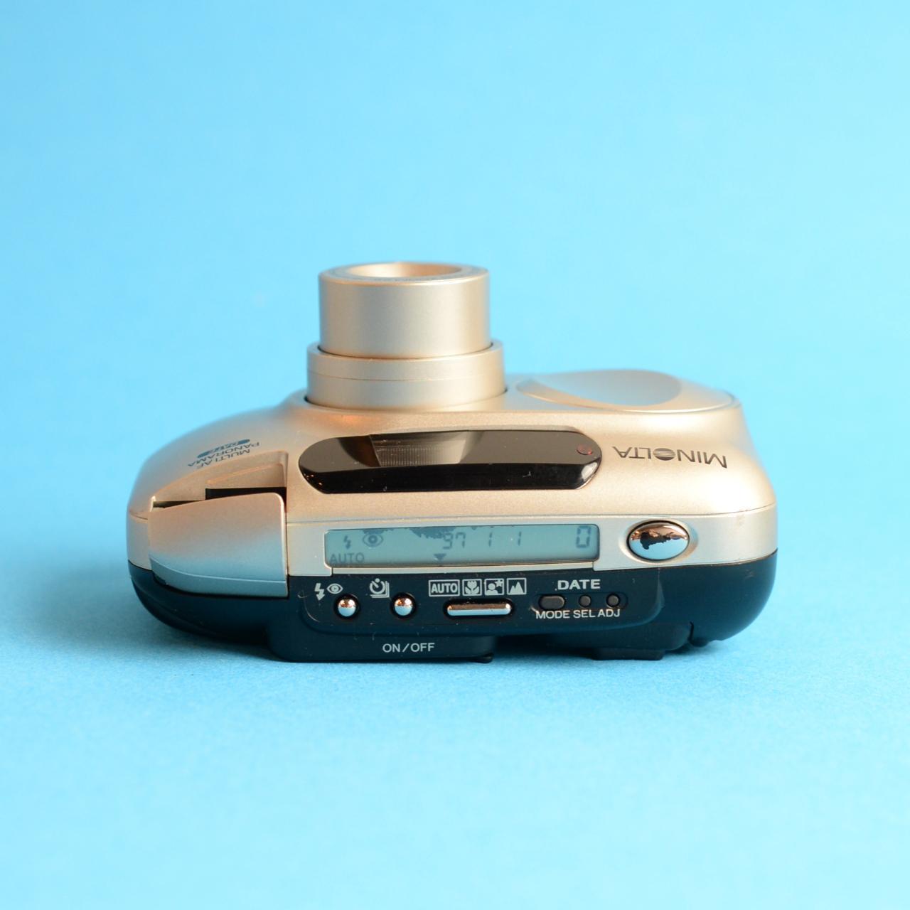 Minolta Explorer Freedom Zoom EX Film Camera | 35mm Point & Shoot | Tested & Working | Silver