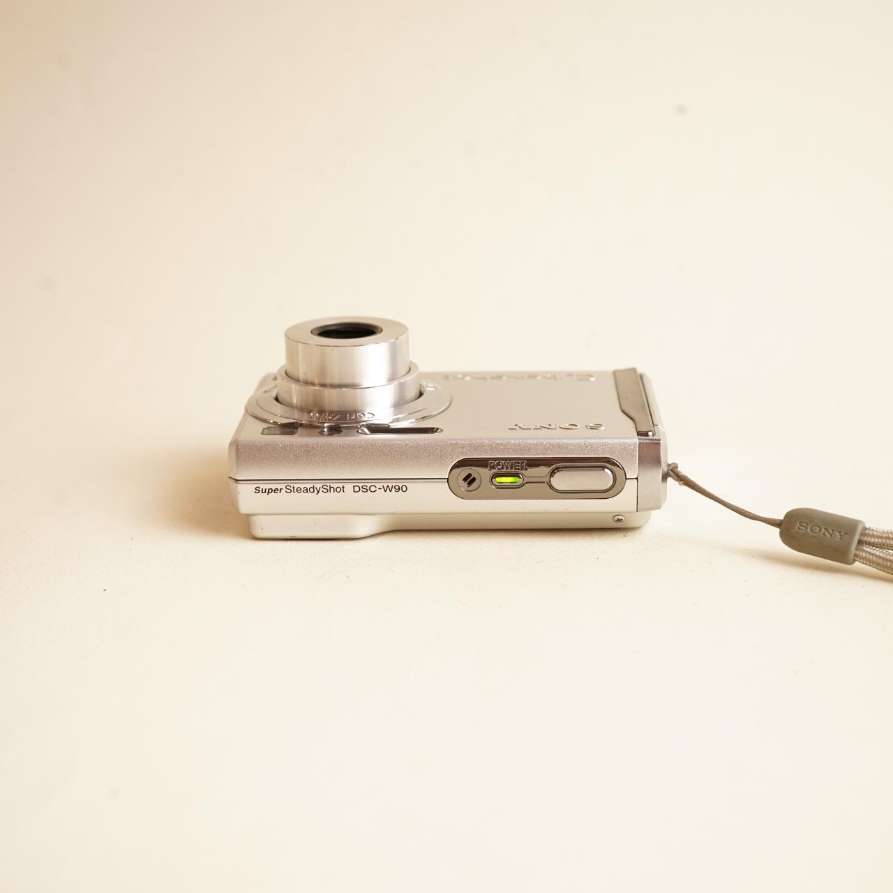 Sony CyberShot DSC-W90 Digital Camera | 8.1MP | Tested & Working | Silver