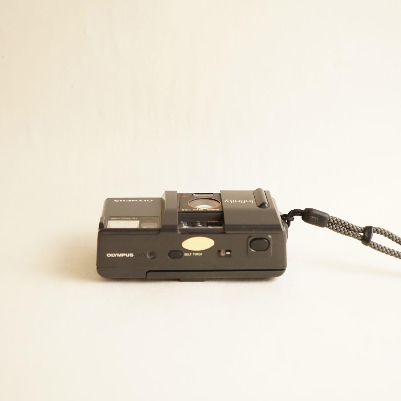 Olympus Infinity Film Camera | 35mm Point & Shoot | Tested & Working | Grey