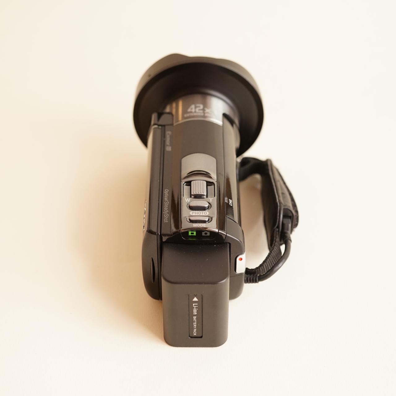 Sony Handycam HDR-CX130 Digital Camcorder | With SoCal Cameras Fisheye Lens | Tested & Working | Black