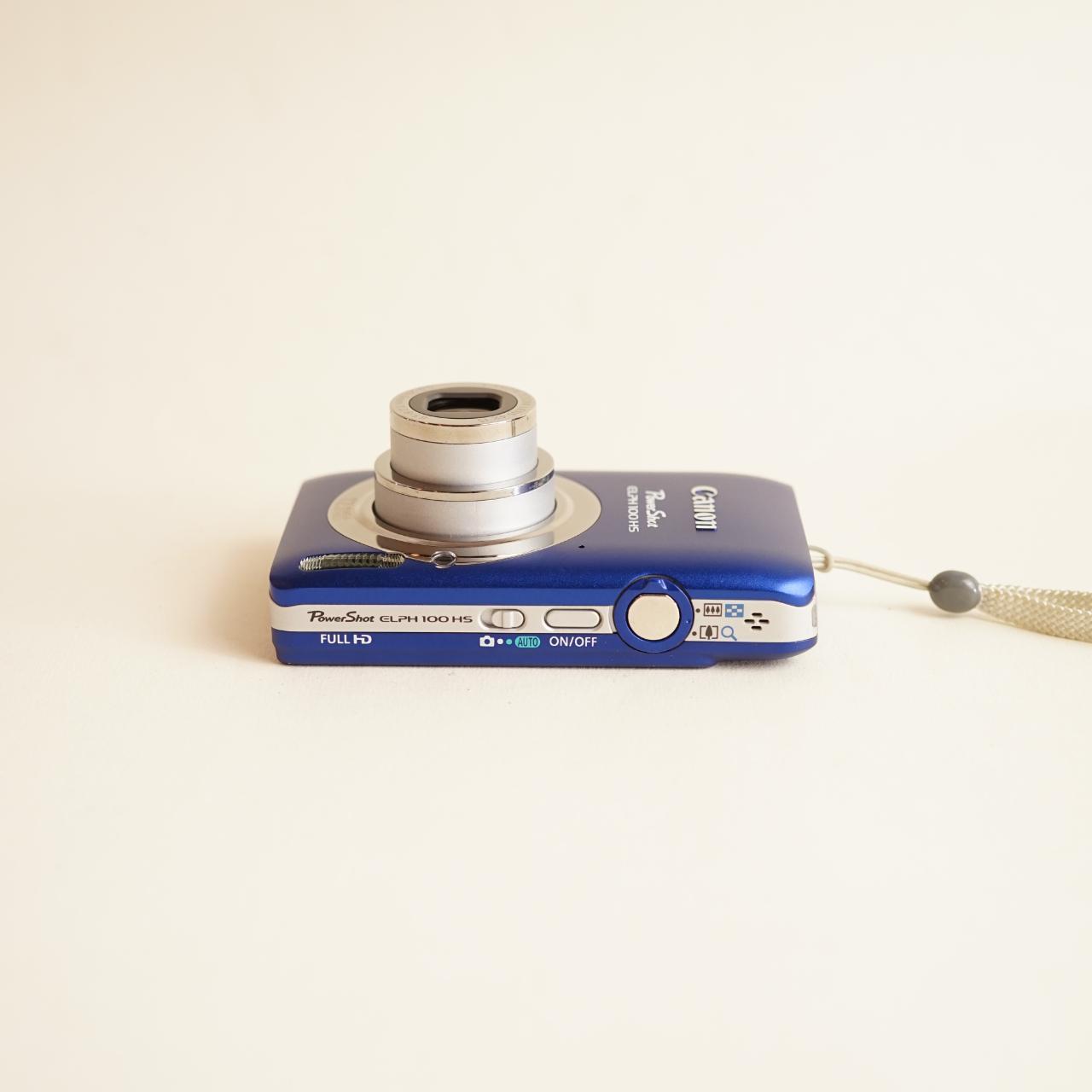 Canon PowerShot ELPH 100 HS Digital Camera | 12MP | Tested & Working | Blue