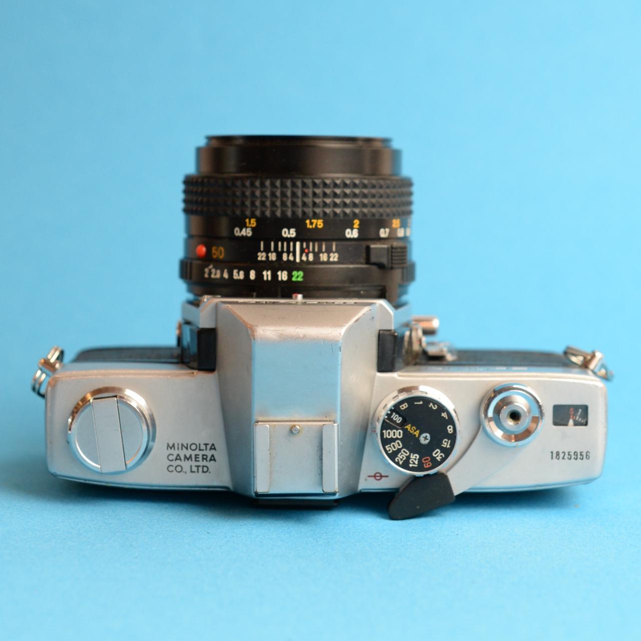 Minolta SRT-101 Film Camera | Fully CLA'd | 35mm SLR | Tested & Working | Silver & Black