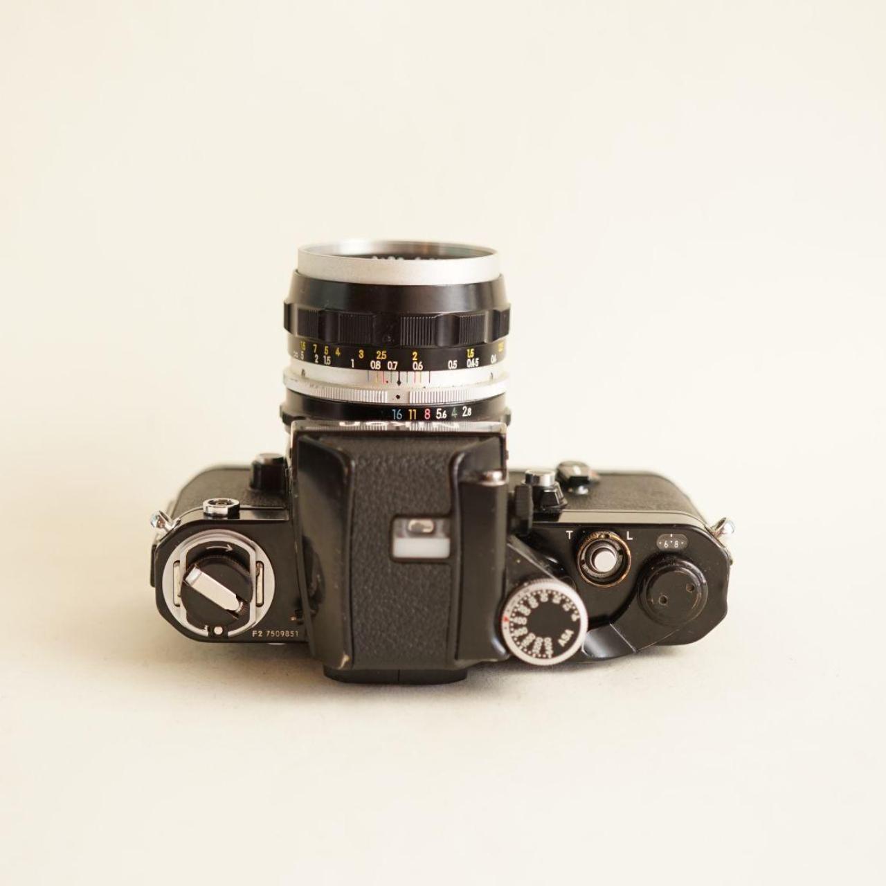 Nikon F2 SLR Film Camera | 35mm | w/Nikkor-S Auto 35mm f/2.8 Lens | Tested & Working | Black