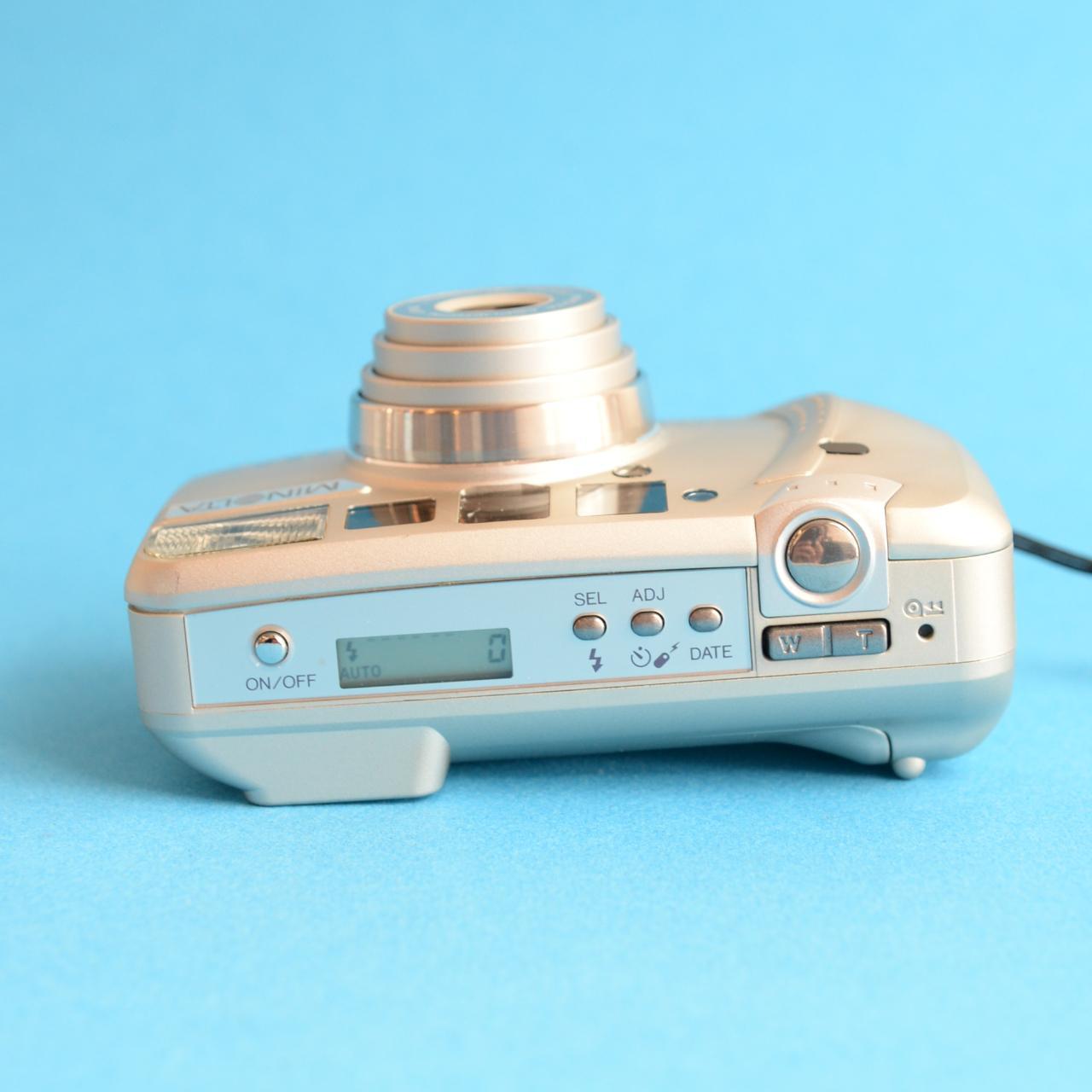 Minolta Zoom 130C Film Camera | 35mm Point & Shoot | Tested & Working | Silver