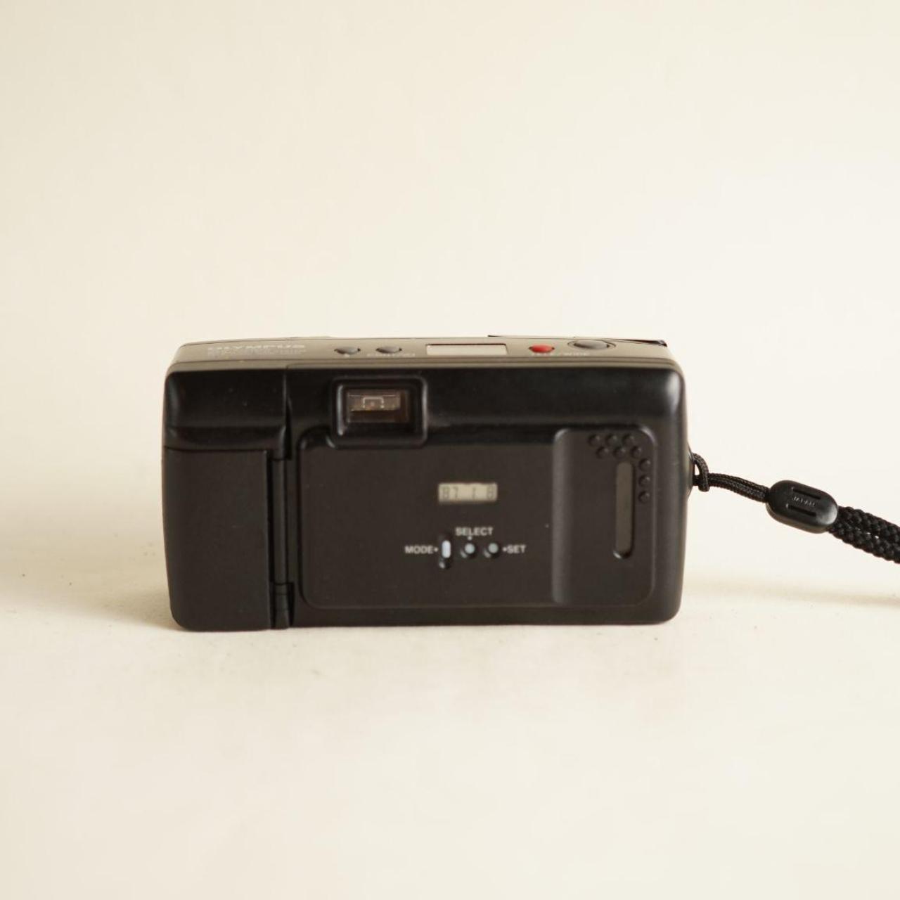 Olympus Infinity Twin 35mm Point & Shoot Film Camera | Tested & Working | Black