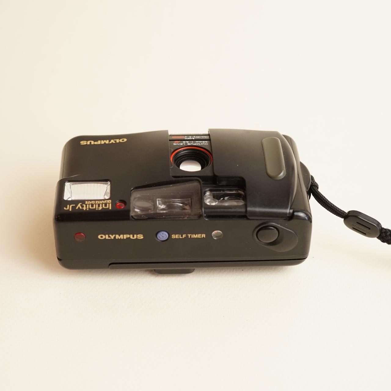 Olympus Infinity Jr. Film Camera | 35mm Point & Shoot | Tested & Working | Black