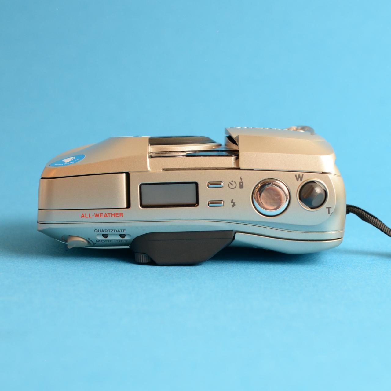 Olympus Infinity Stylus Zoom 140 DLX Film Camera | 35mm Point & Shoot | Read Description | Silver