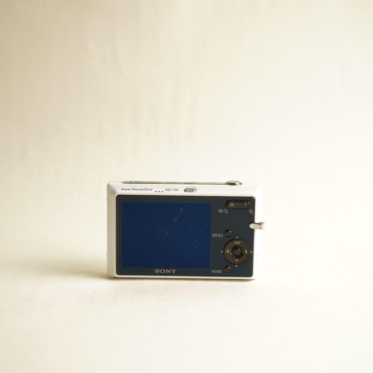 Sony Cyber-shot DSC-T20 Digital Camera | 8.1MP | Tested & Working | White