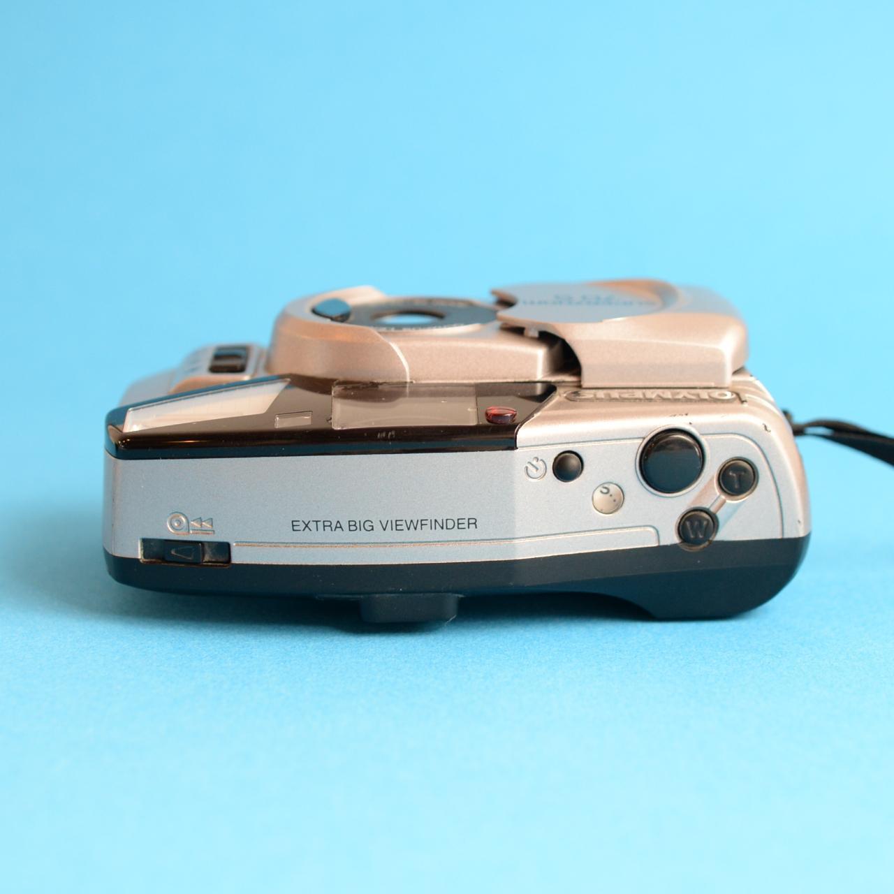 Olympus SuperZoom 70S | 35mm Point & Shoot Film Camera | Tested & Working | Silver