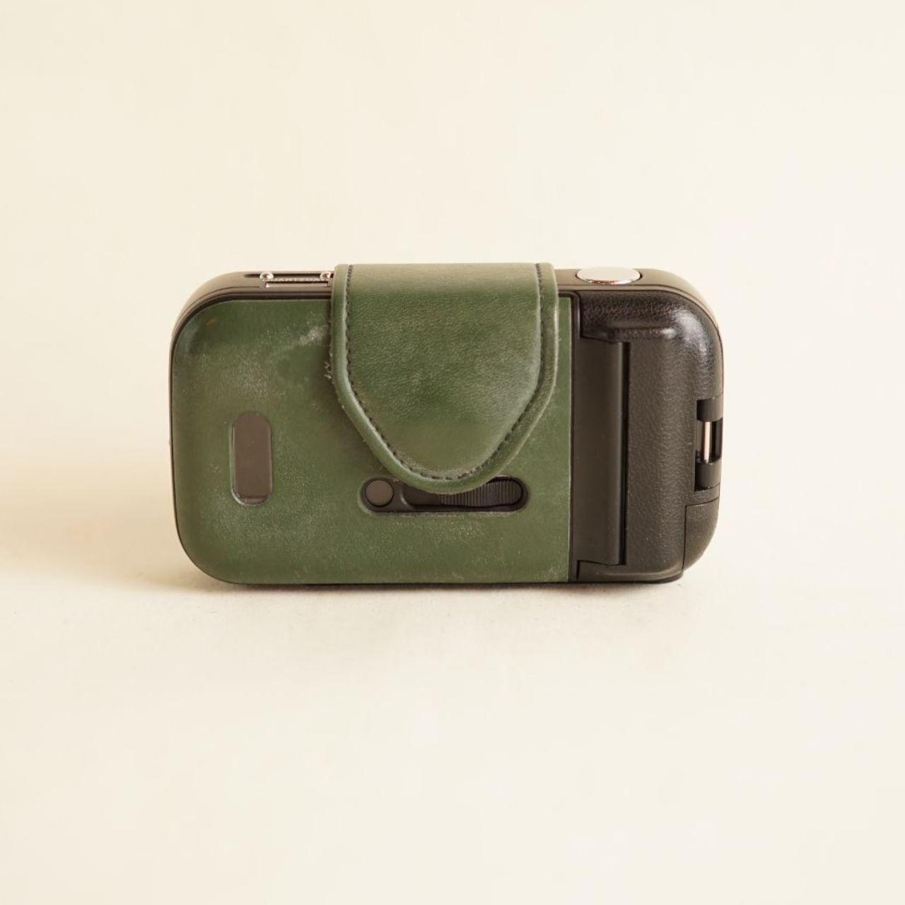 Olympus LT-1 (leather MJU I) Film Camera | 35mm Point & Shoot | Tested & Working | Green Leather