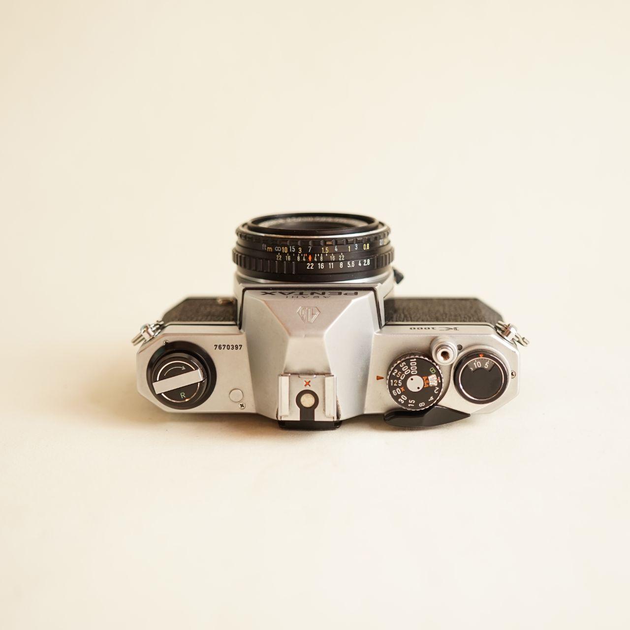 Asahi Pentax K1000 | FULLY CLA'D | 35mm SLR Film Camera | Tested & Working | Silver & Black