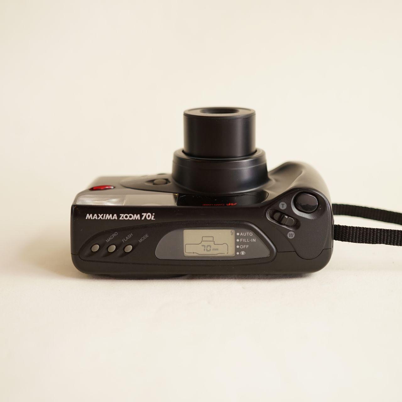 Samsung Maxima Zoom 70i Film Camera | 35mm Point & Shoot | Tested & Working | Black