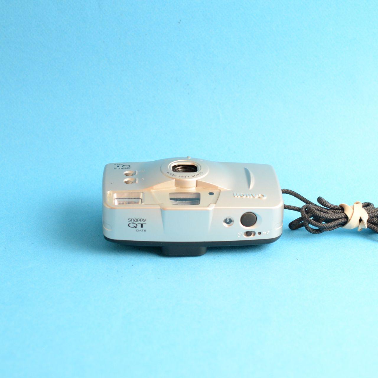 Canon Snappy QT Film Camera | 35mm Point & Shoot | Tested & Working | Silver