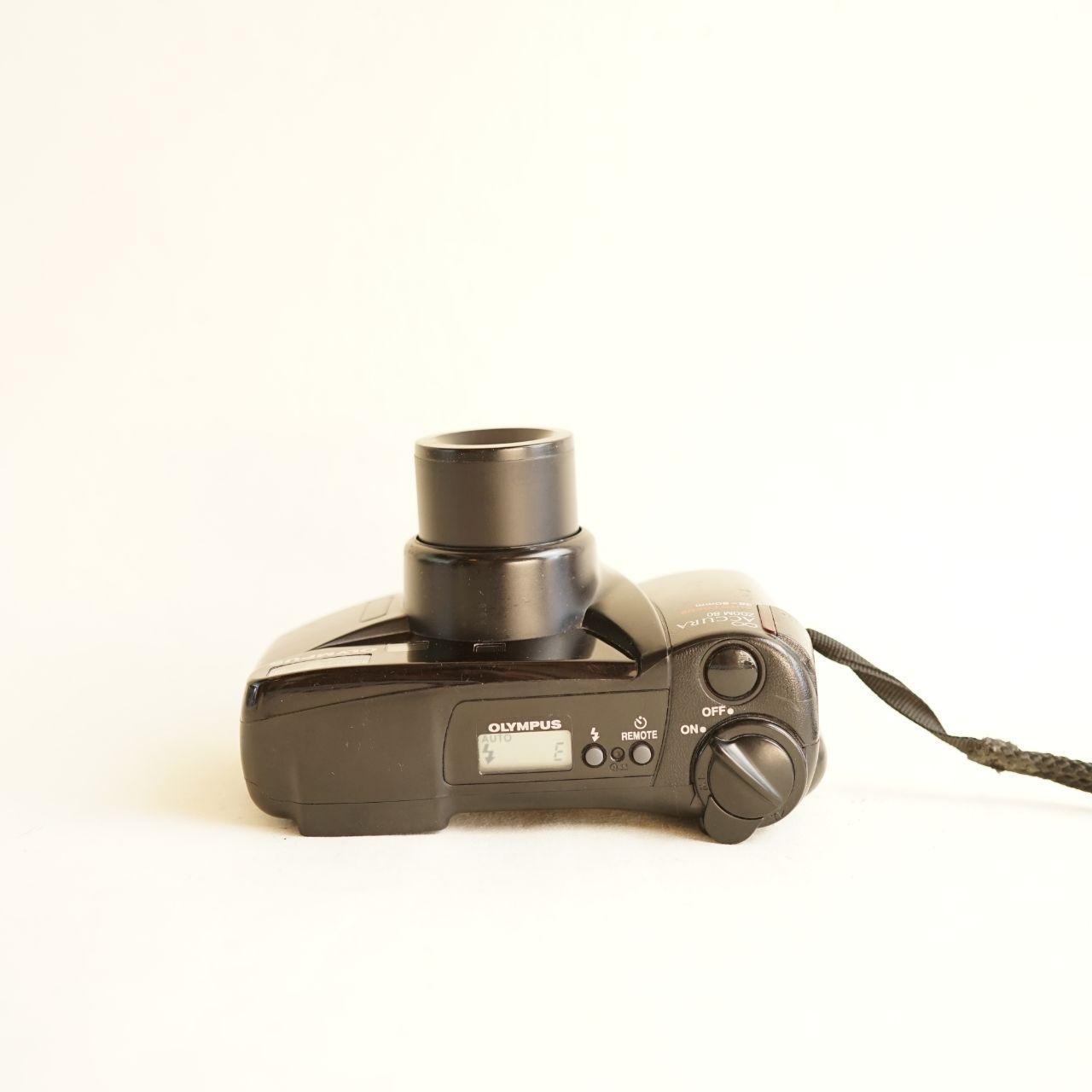 Olympus Infinity Accura Zoom 80 Film Camera | 35mm Point & Shoot | Tested & Working | Black