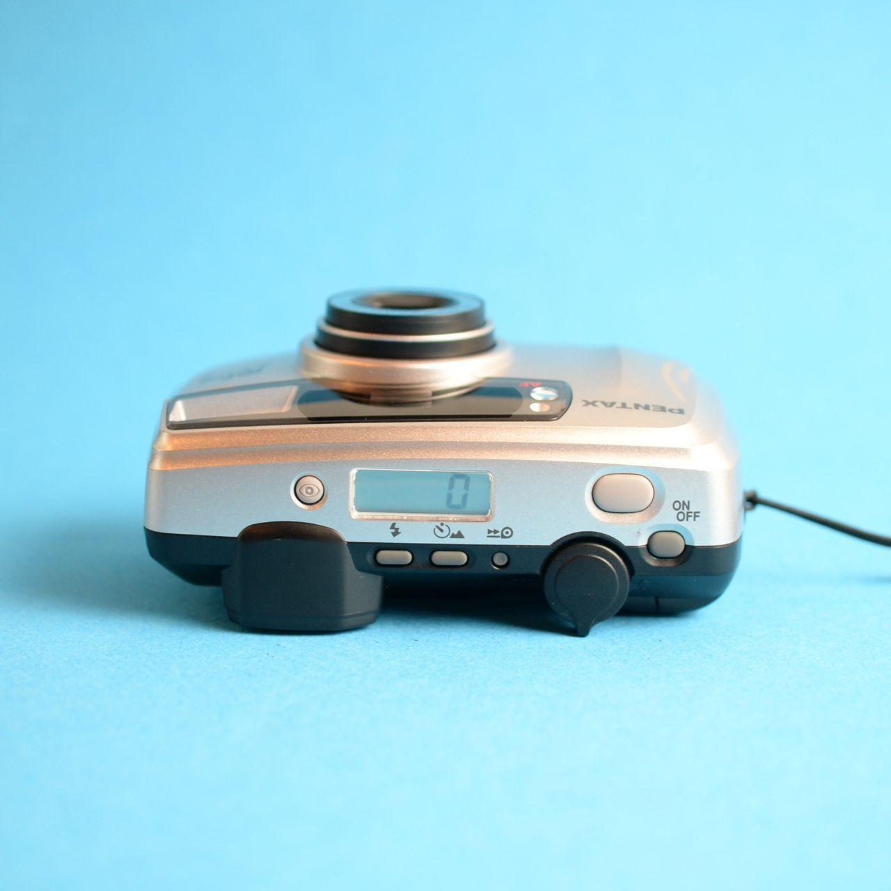 Pentax IQZoom EZY-S Film Camera | 35mm Point & Shoot | Read Description | Silver