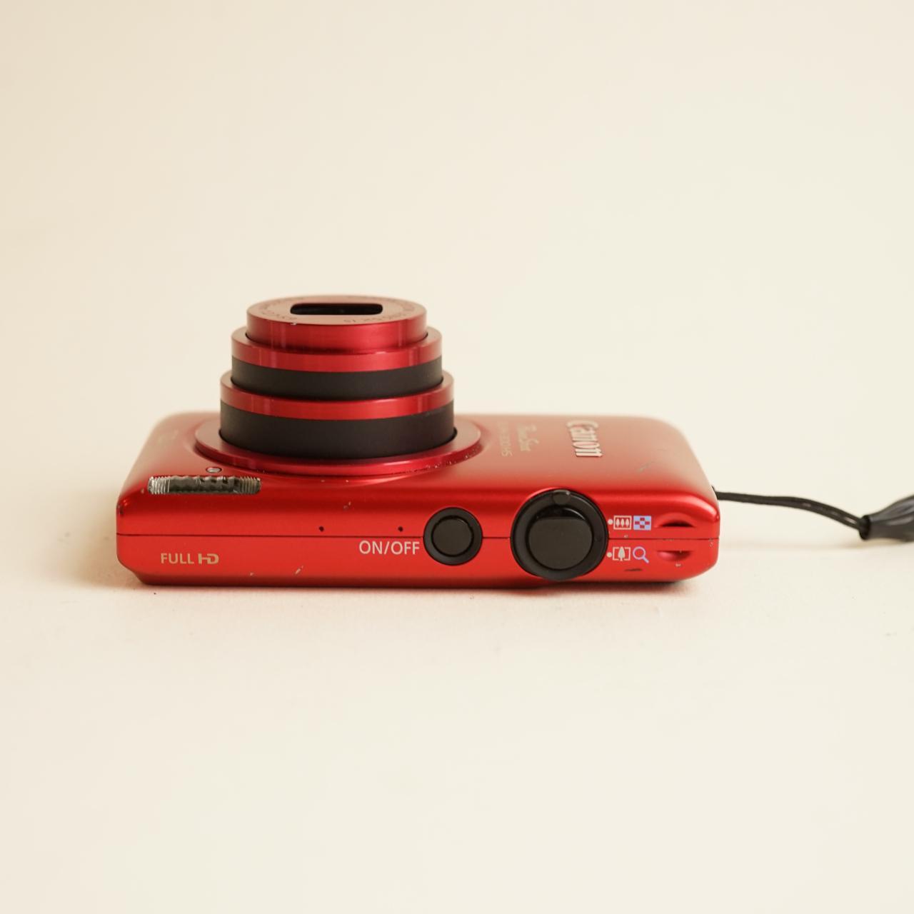 Canon PowerShot ELPH 300 HS Digital Camera | 12.1MP | Tested & Working | Red