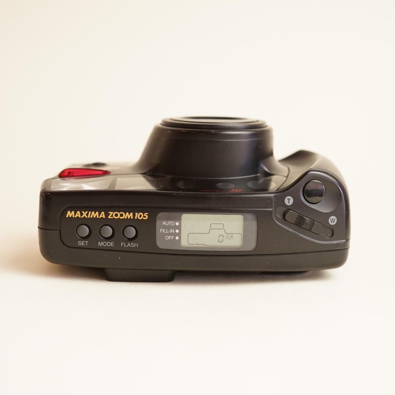 Samsung Maxima Zoom 105 Film Camera | 35mm Point & Shoot | Black