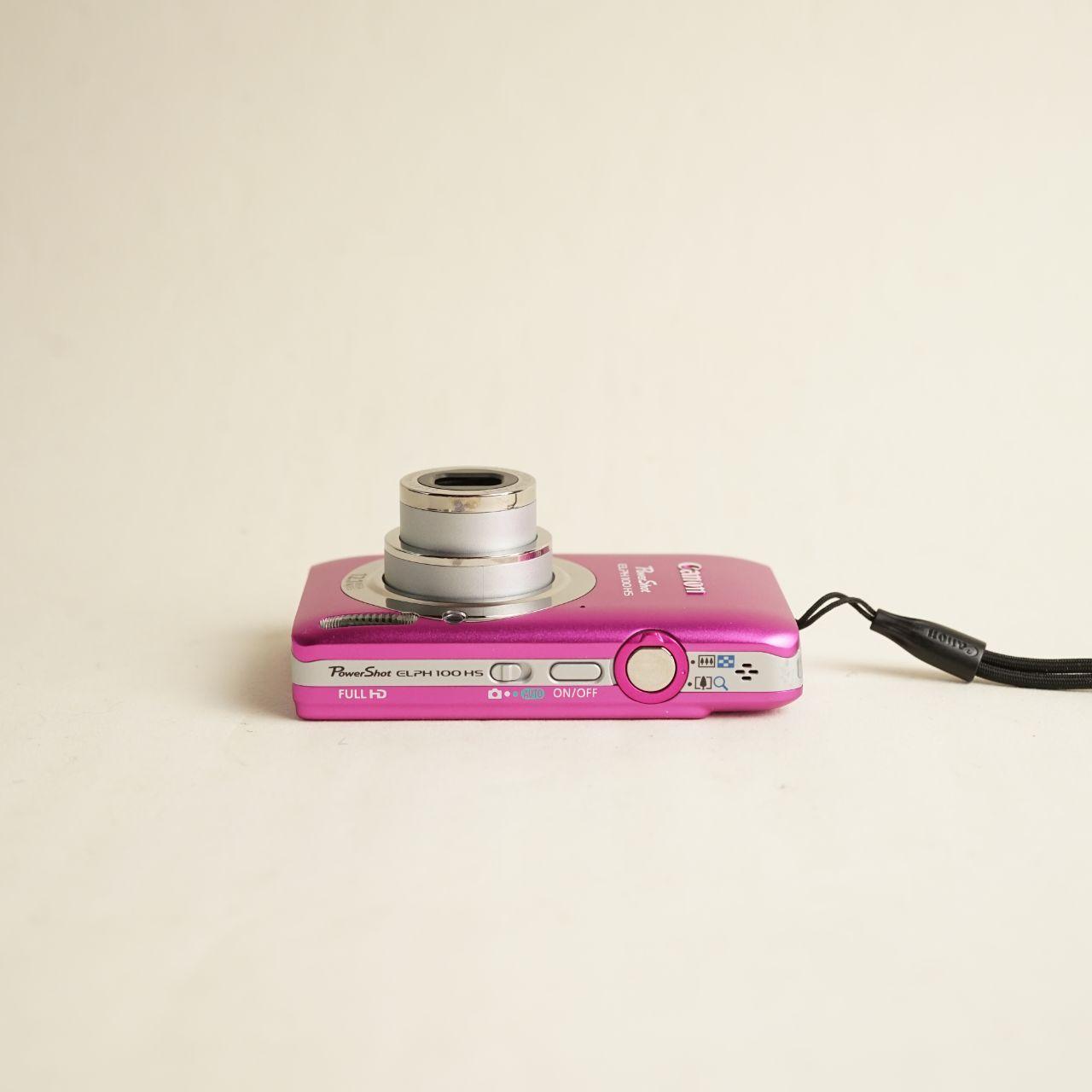 Canon PowerShot ELPH 100 HS Digital Camera | 12.1MP | Tested & Working | Pink