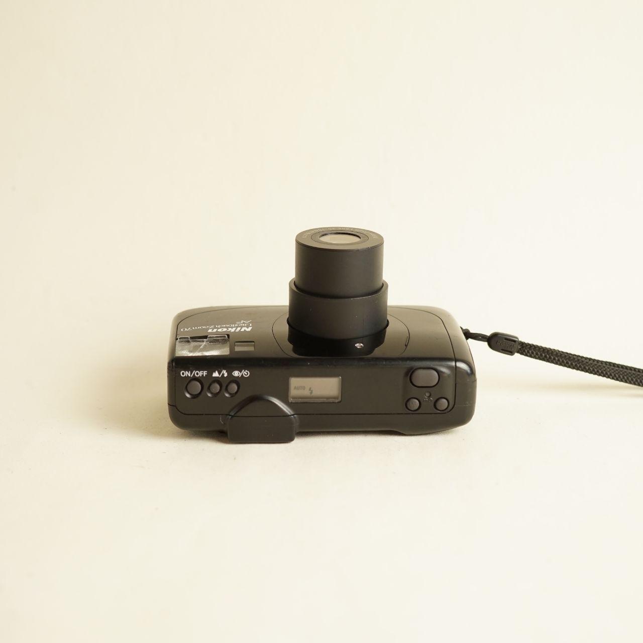 Nikon Lite Touch Zoom 70 AF Film Camera | 35mm Point & Shoot | Tested & Working | Black