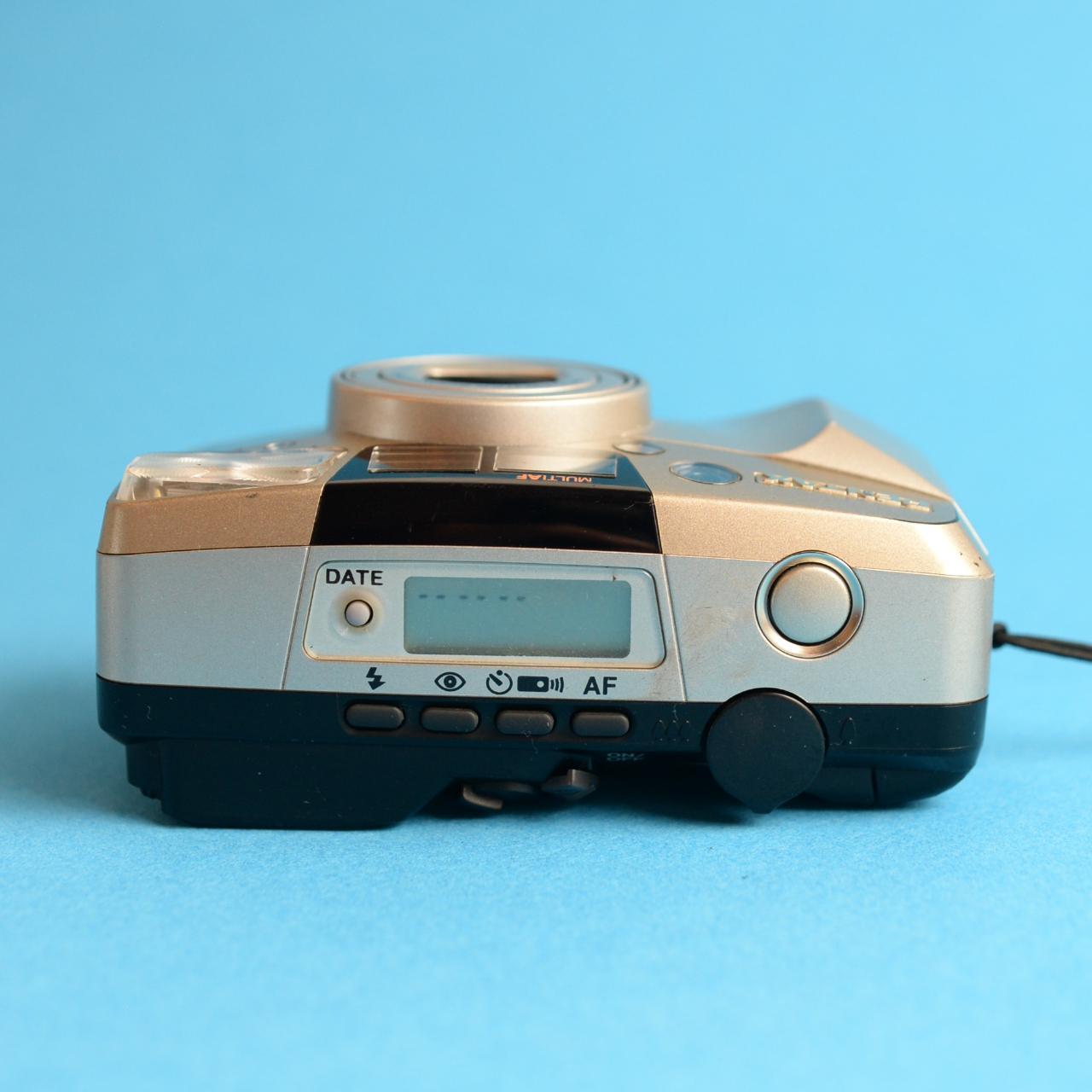 Pentax IQZoom 140M | 35mm Point & Shoot Film Camera | Tested & Working | Black & Silver