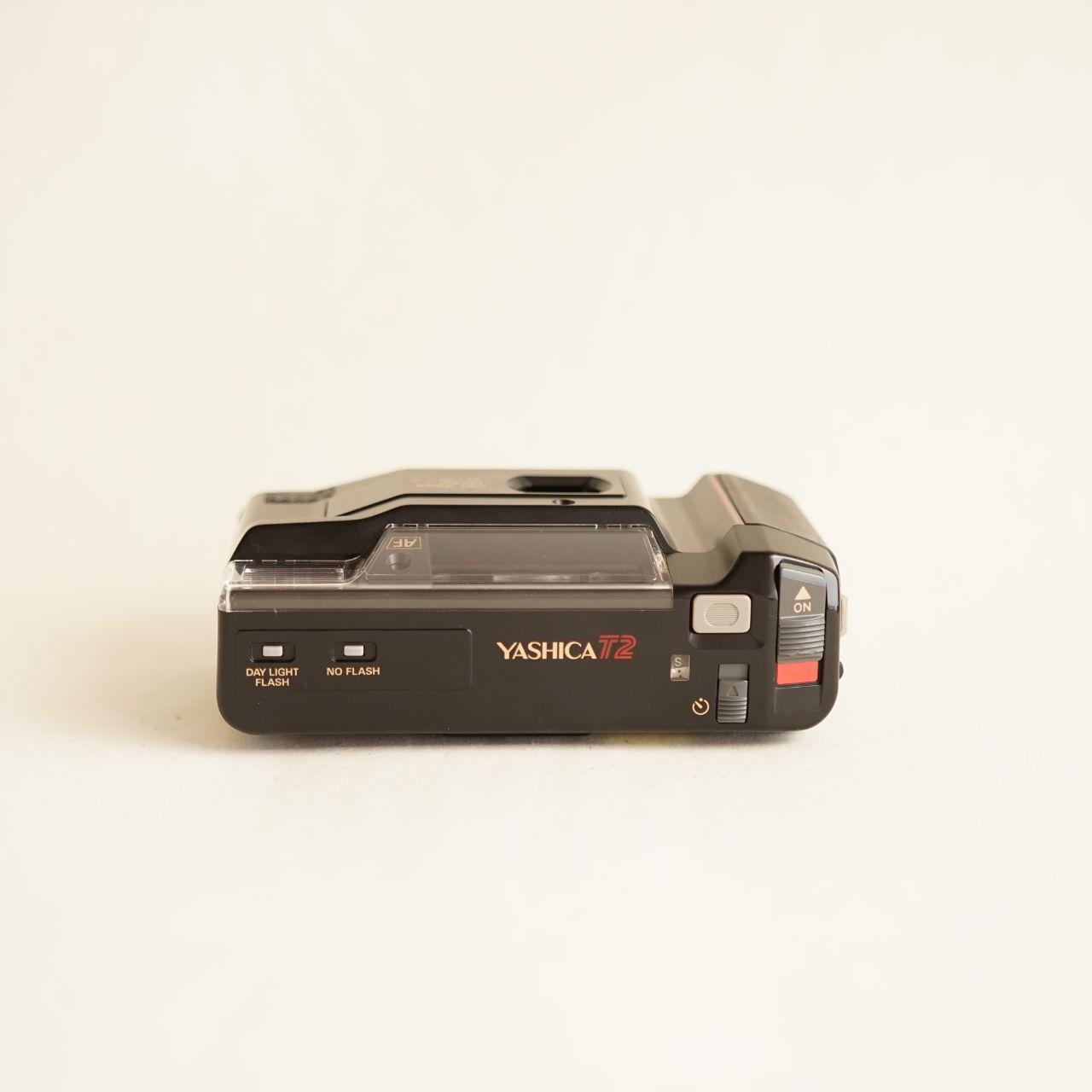 Yashica T2 35mm Film Camera | Tested & Working | Black