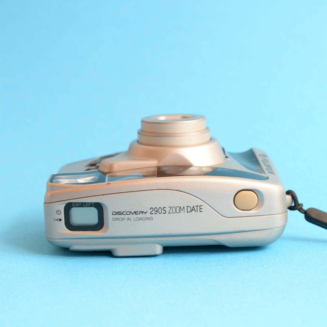 Fujifilm Discovery 290S Zoom Film Camera | 35mm Point & Shoot | Tested & Working | Silver
