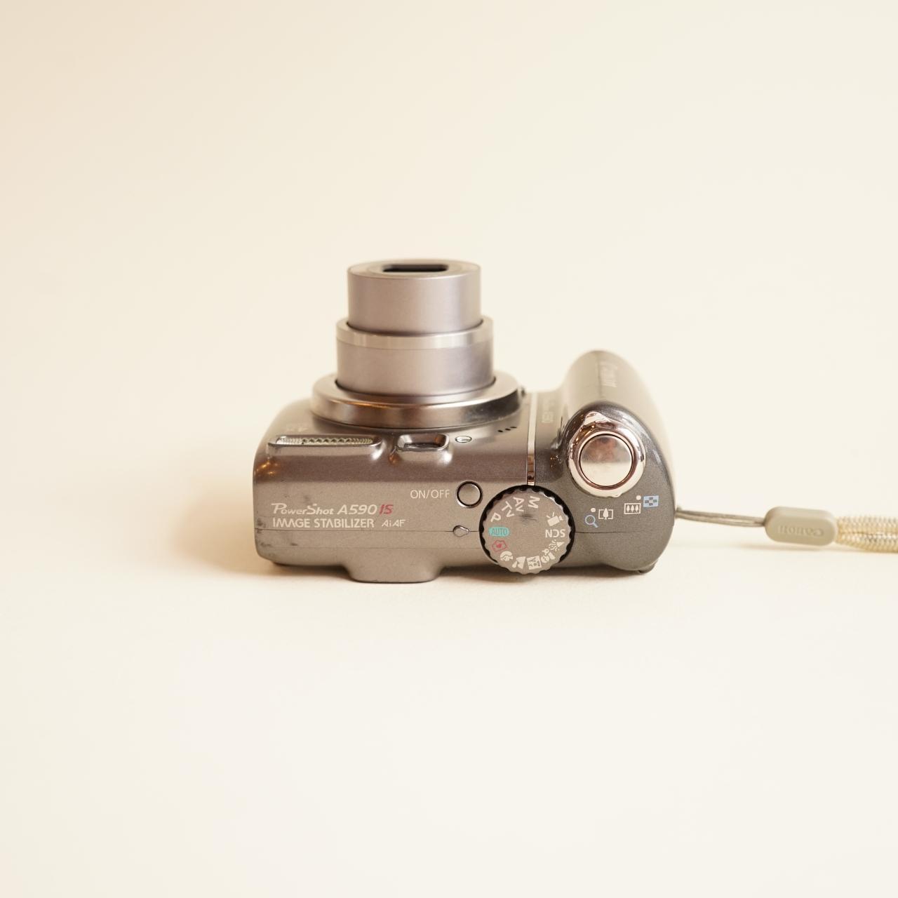 Canon PowerShot A590 IS Digital Camera | 8MP | Tested & Working | Grey