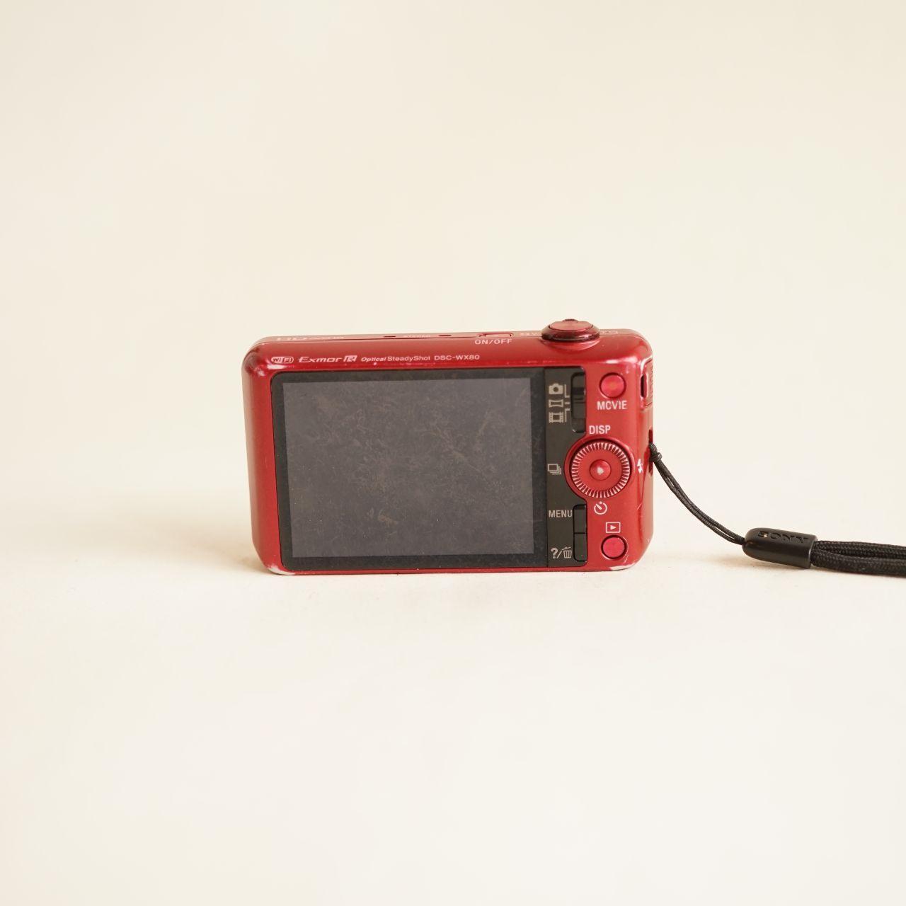 Sony Cyber-shot DSC-WX80 Digital Camera | 16.2MP | SEE DESCRIPTION | Red