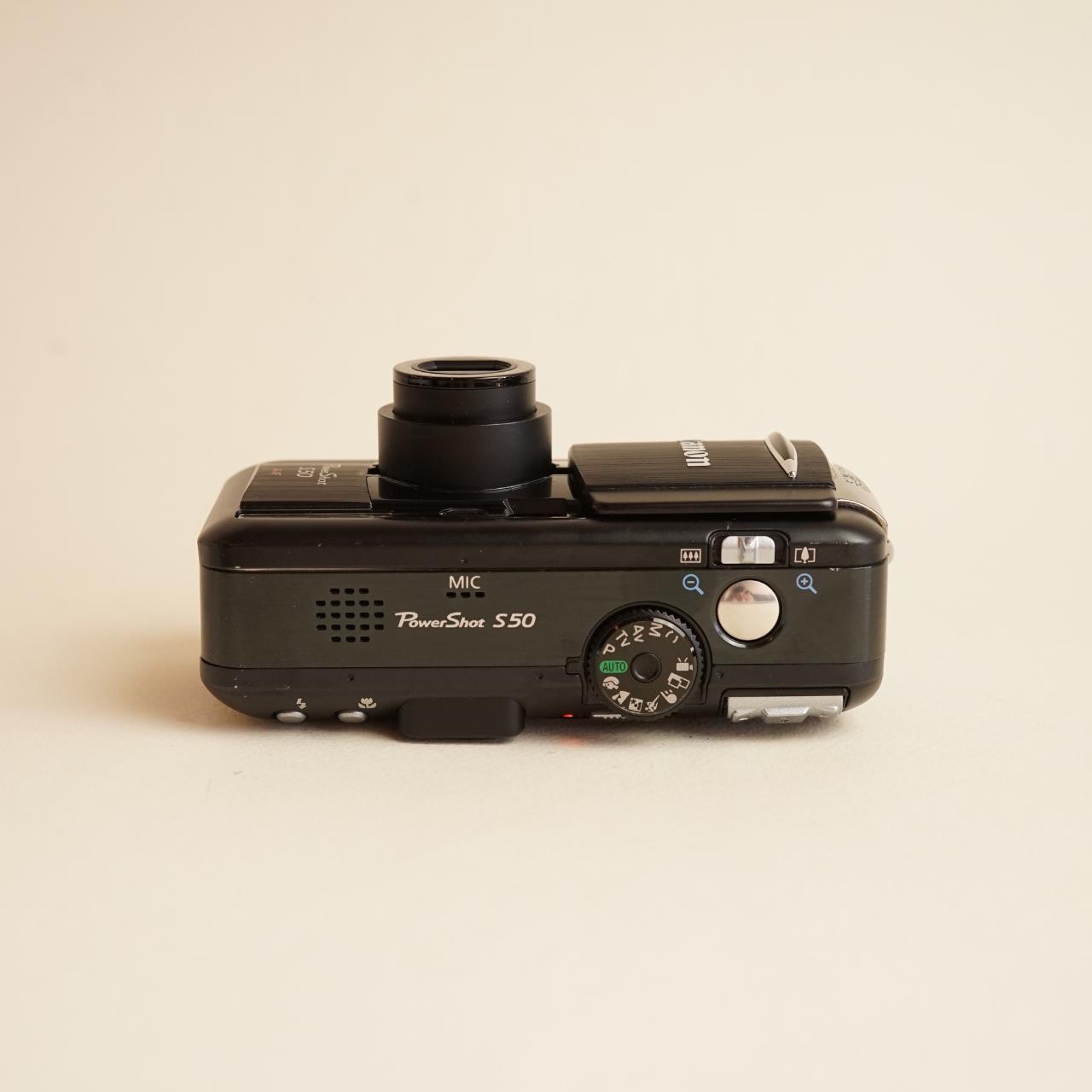 Canon PowerShot S50 Digital Camera | 5MP | Tested & Working | Black