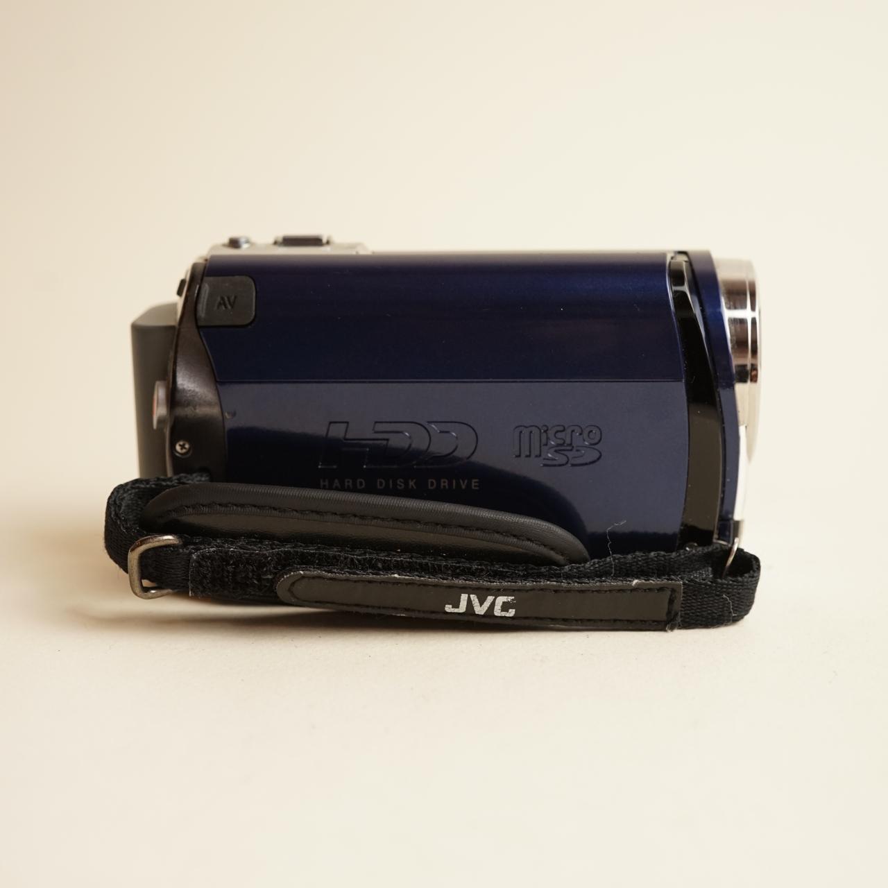 JVC Everio GZ-MG330AU Digital Camcorder + Fisheye Lens | Tested & Working | Blue
