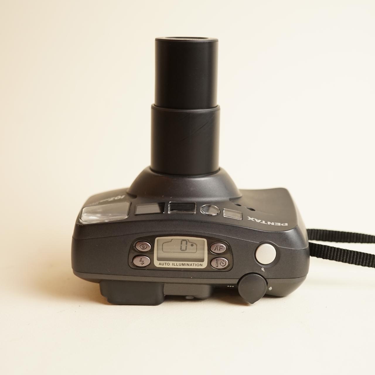 Pentax IQZoom 140 Film Camera | 35mm Point & Shoot | Tested & Working | Grey