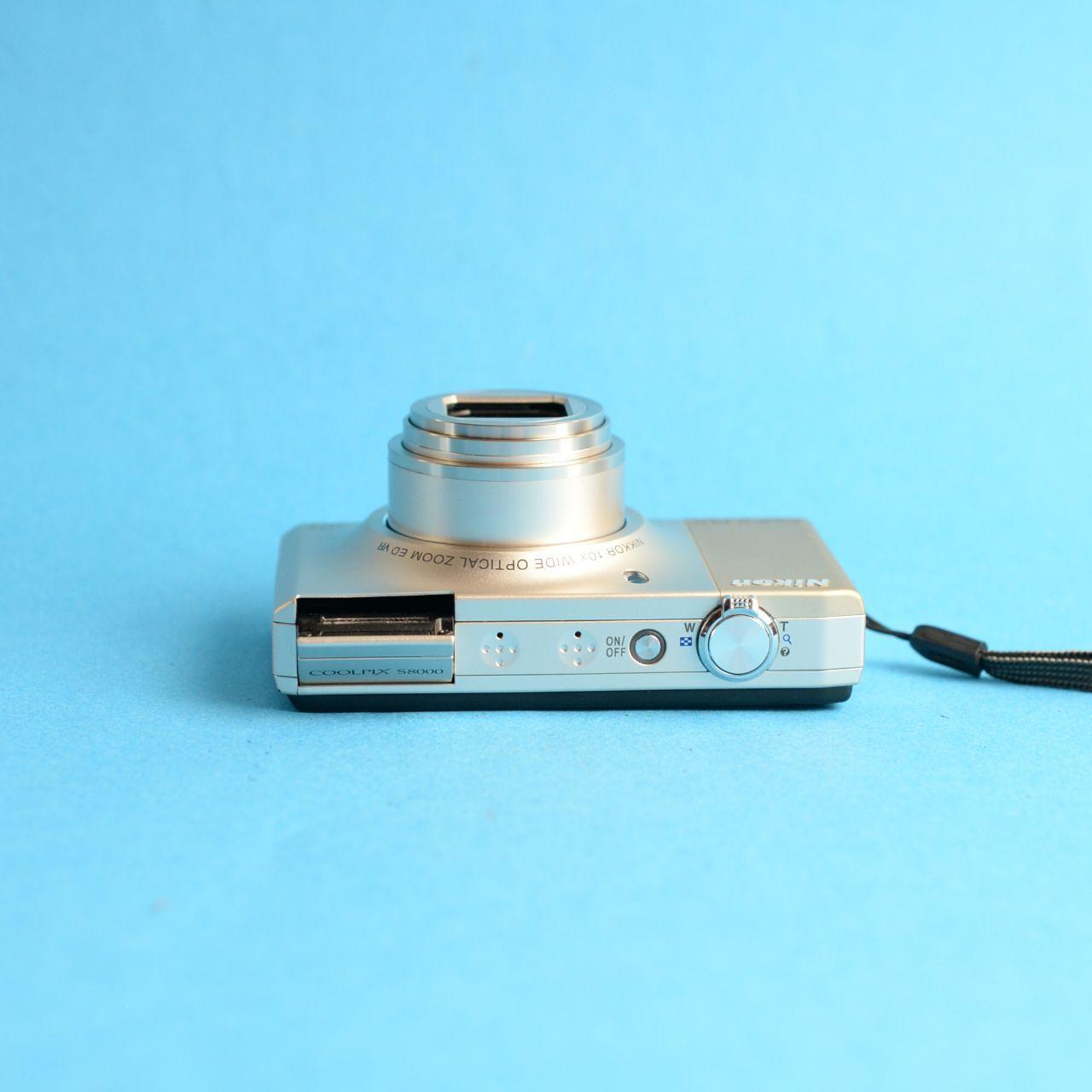 Nikon Coolpix S8000 Digital Camera | 14.2MP | Tested & Working | Silver