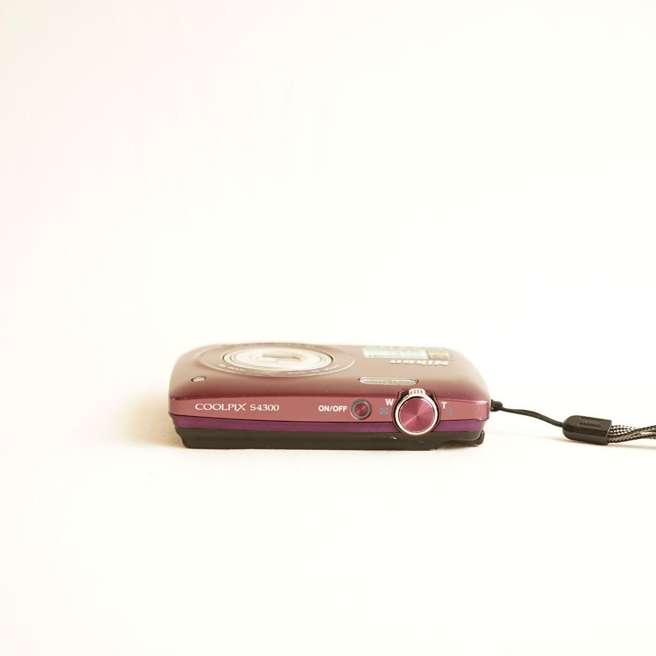 Nikon Coolpix S4300 Digital Camera | 16.0MP | Tested & Working | Maroon