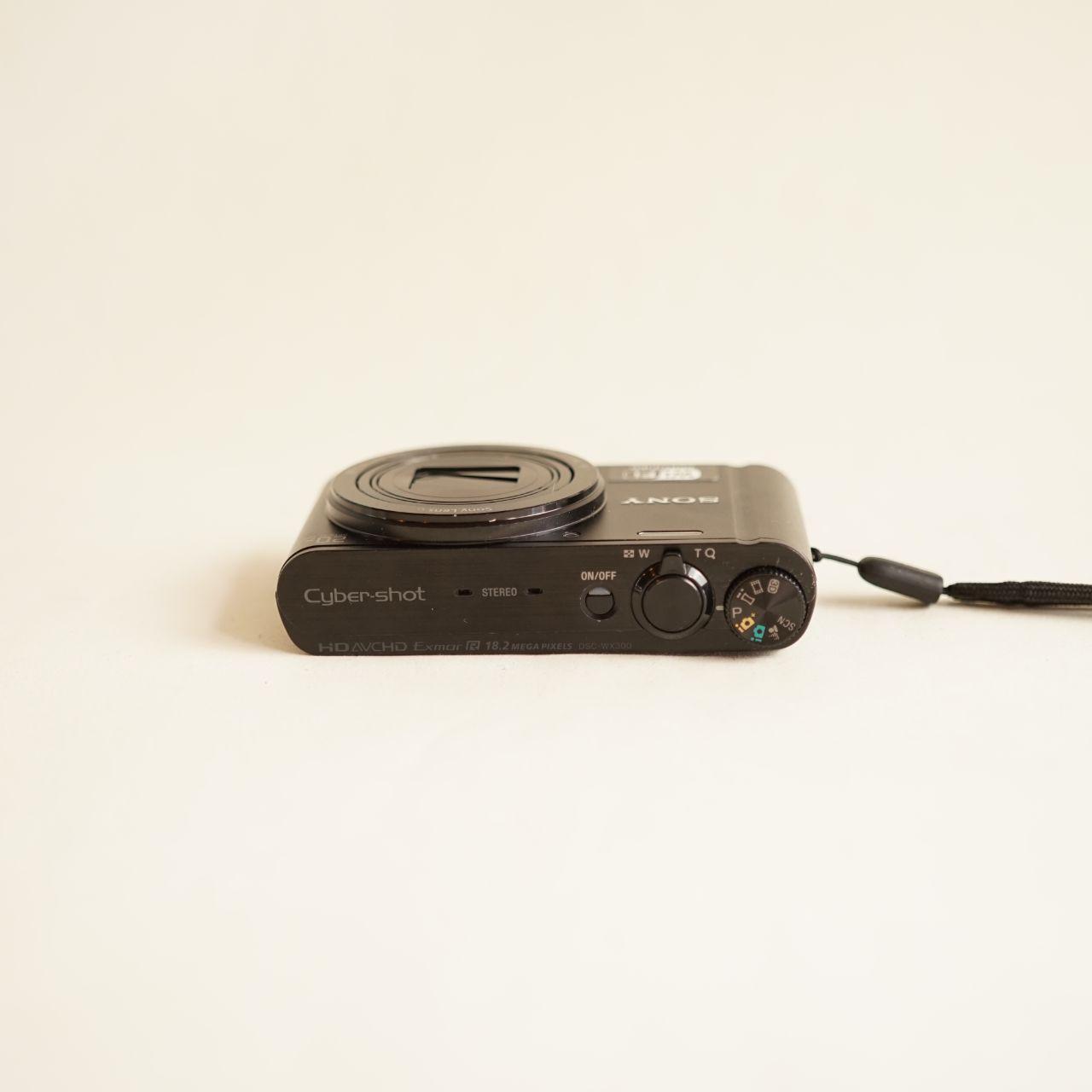 Sony Cyber-shot DSC-WX300 Digital Camera | 18.2MP | Tested & Working | Black